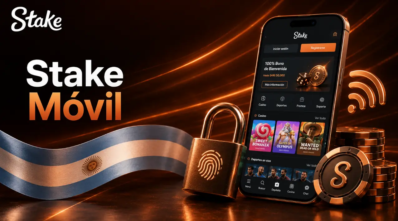 Acceso móvil a Stake Casino